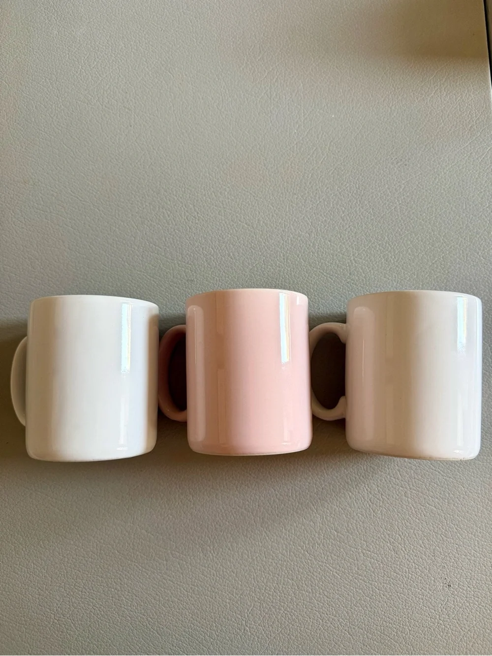 NEW Vintage Ceramic Cups Coffee Mugs | Rainbow | Papel made in Japan | Set of 3